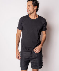 Bermuda de Linho Preto