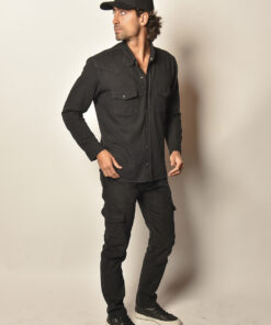 Alternative view of Calça Cargo Denim Preta