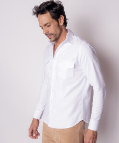 Alternative view of Camisa Flanela Branco