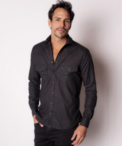 Camisa Voal Preta