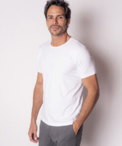 Alternative view of Camiseta Pima Careca Branca
