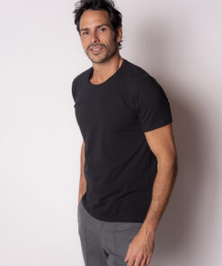 Alternative view of Camiseta Pima Careca Preta
