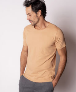 Camiseta Pima Careca Camel
