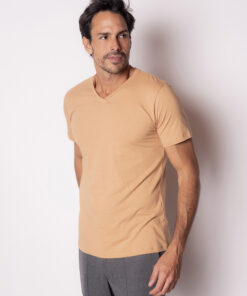 Alternative view of Camiseta Pima V Camel