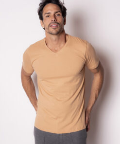 Camiseta Pima V Camel