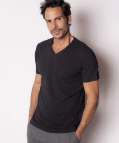 Camiseta Pima V Preta