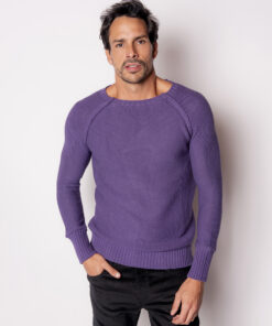 Alternative view of Tricot Raglan Roxo