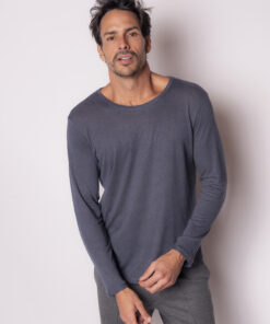 Camiseta Canoa Manga Longa Azul