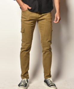 Alternative view of Calça Cargo Denim Camel